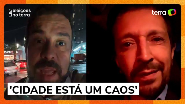 Nunes e Boulos se pronunciam após tempestade atingir SP: 'Um caos'