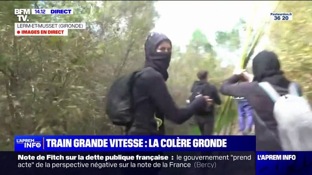 Gironde: les premiers opposants à la ligne grande vitesse arrivent sur les lieux malgré l'interdiction de manifester