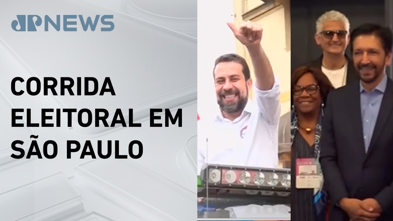Nunes e Boulos seguem em campanha para o segundo turno