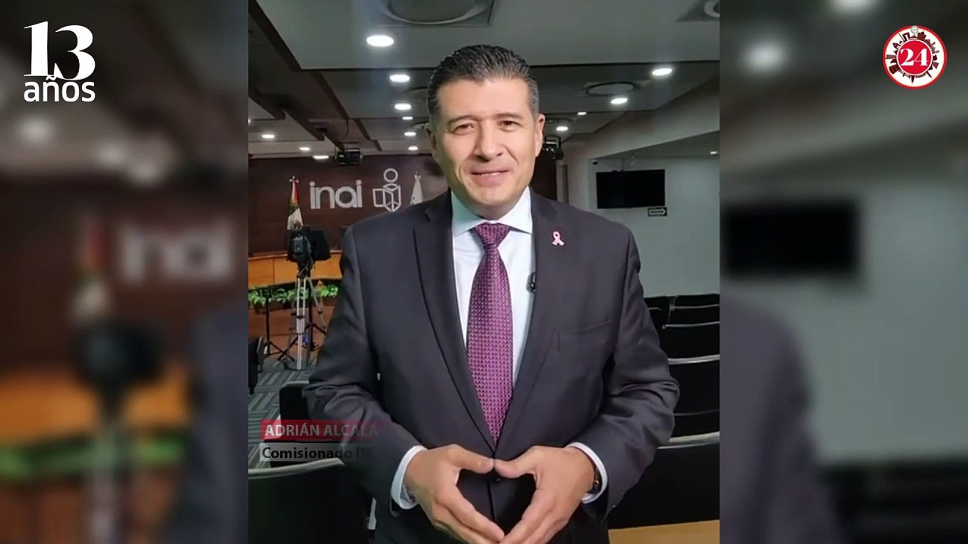 Adrián Alcalá felicita a Diario 24 Horas