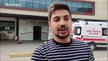 Baba ile oğlunun saldırısına uğrayan paramedik ambulans sürücüsü, olay anını DHA’ya anlattı