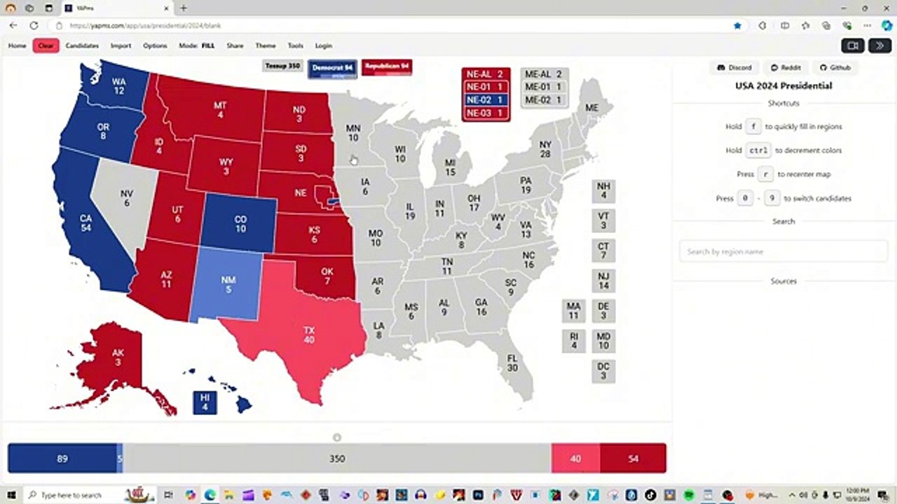 New presidential election map update 2024 Trump vs Harris | Trump Wins PA