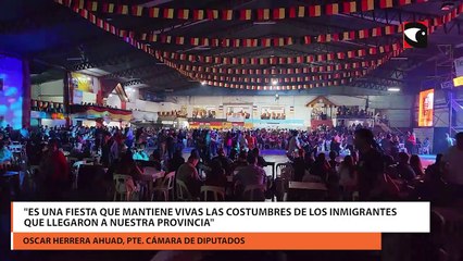 "Es una fiesta que mantiene vivas las costumbres de los inmigrantes que llegaron a nuestra provincia"