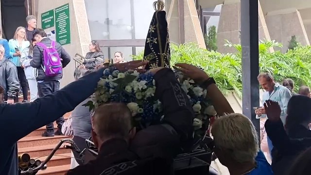 Motociata da Fé leva imagem de Nossa Senhora Aparecida até a Catedral