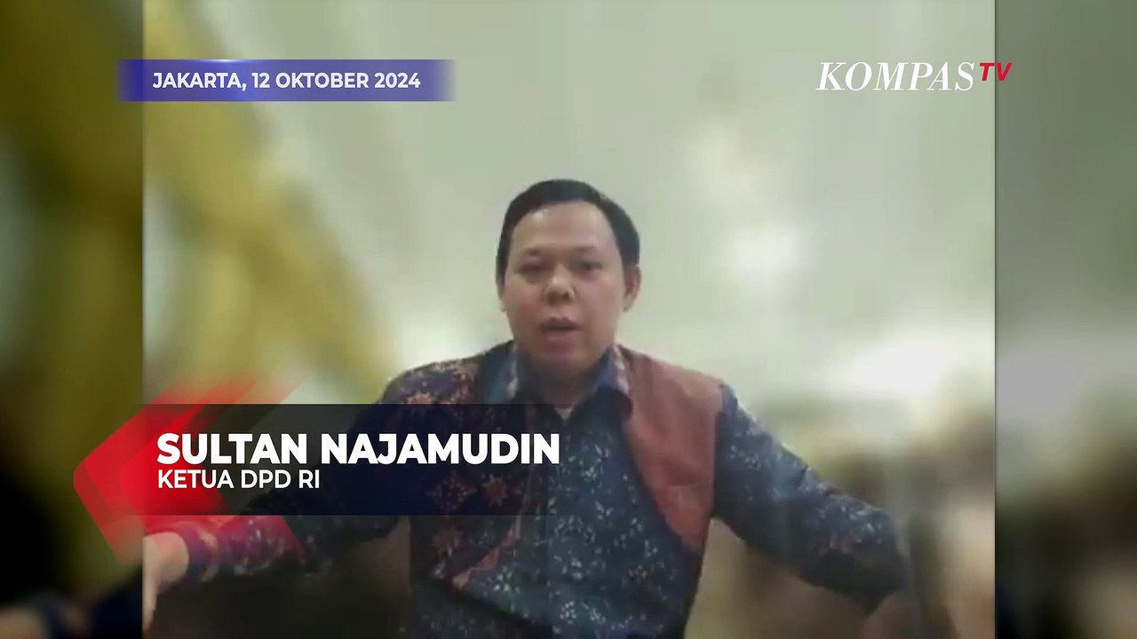 Sultan Najamudin Jelaskan Soal Komeng di Komite II DPD Tapi Sempat Protes di Sidang Paripurna