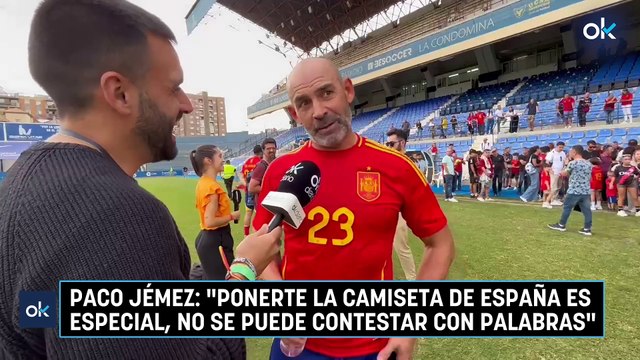 Paco Jémez: “Ponerte la camiseta de España es especial, no se puede contestar con palabras”