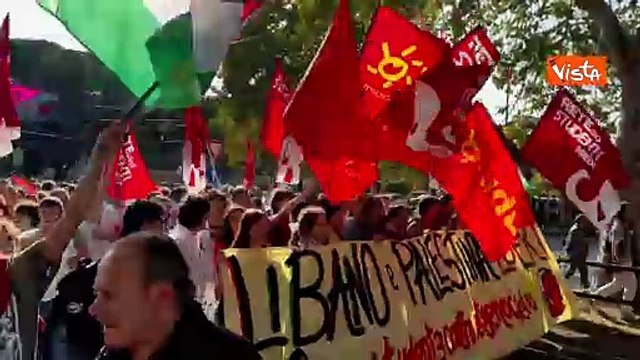 Se non cambier?, intifada pure qua . Gli slogan al corteo pro Palestina a Roma