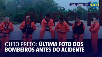Bombeiros tiraram foto momentos antes do acidente