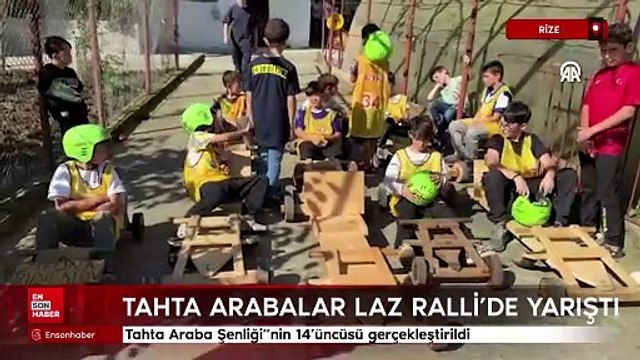 Rize'de Tahta Araba Şenliği nin 14'üncüsü gerçekleştirildi