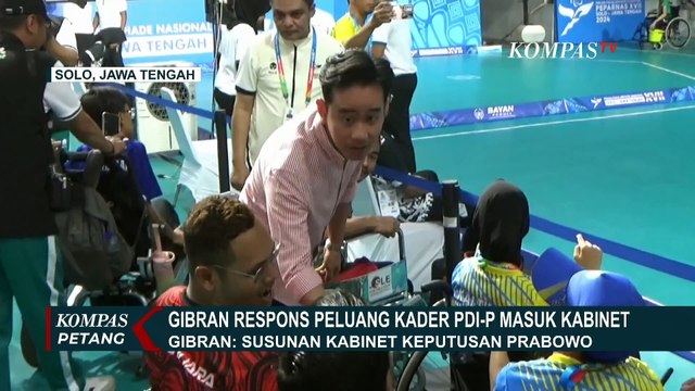 Soal Kans PDIP Masuk Kabinet Prabowo, Gibran: Sepenuhnya Wewenang Presiden Terpilih