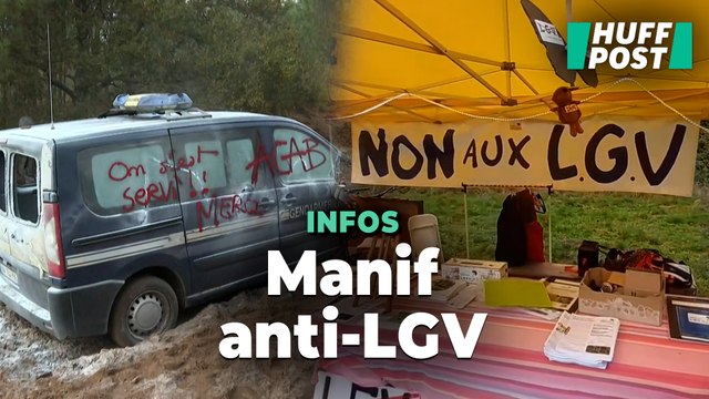 Contre la LGV du Sud-Ouest, une manifestation faite de « jeux » mais aussi des débordements en Gironde