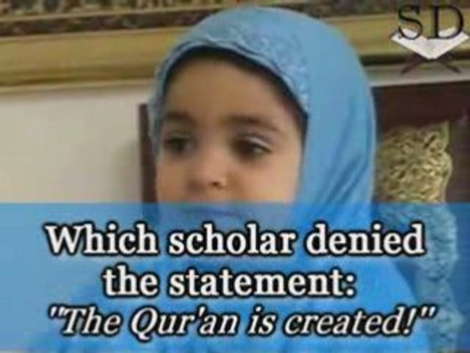 Fille âgée de 2 ans: super bien cultivée sur l'islam