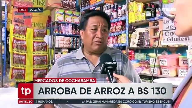 La Paz: Compradores reclaman y dicen que el arroz se terminó la mañana del sábado en una tienda de Emapa