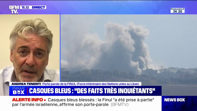 Frappes israéliennes au Liban: C'est probablement la première fois que des Casques bleus ont été visé délibérément , déclare Andrea Tenenti (Finul)