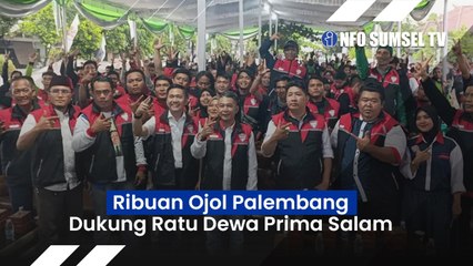Didukung Ribuan Ojol di Palembang, Ratu Dewa dan Prima Salam Akan Perjuangkan Kesejahteraan dan Jaminan Sosial
