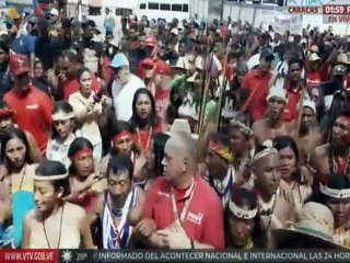 Pdte. de la AN Jorge Rodríguez se une a la conmemoración de los 532 años de la lucha indígena
