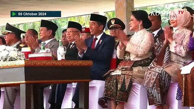 Aksi Bela Diri Prajurit TNI depan Jokowi & Prabowo di HUT ke-79 TNI