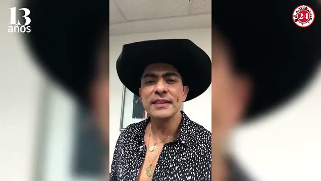 El cantante Víctor García felicita a Diario 24 Horas por su 13 aniversario