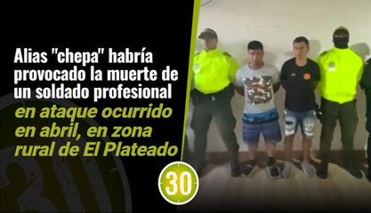 Capturado ‘Chepa’, explosivista de las disidencias ‘Carlos Patiño’