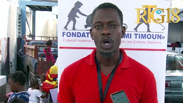 Fondasyon Zanmi Timoun fè yon seyans fòmasyon pou timoun ki nan kan deplase Argentine Bellegarde .