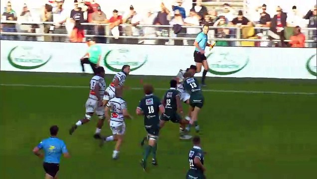 TOP 14 - Essai de Leone NAKARAWA (CO) - Section Paloise - Castres Olympique