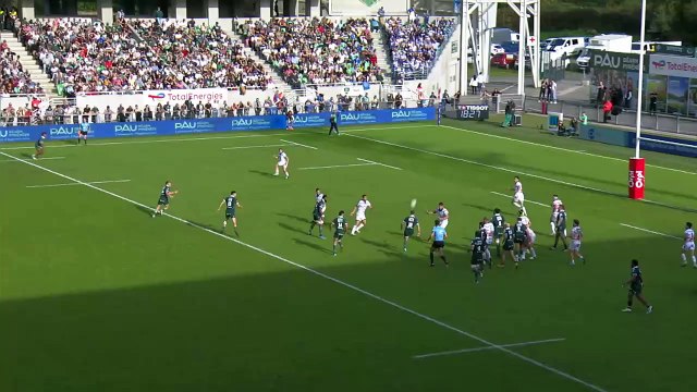 TOP 14 - Essai de Théo ATTISOGBE (SP) - Section Paloise – Castres Olympique