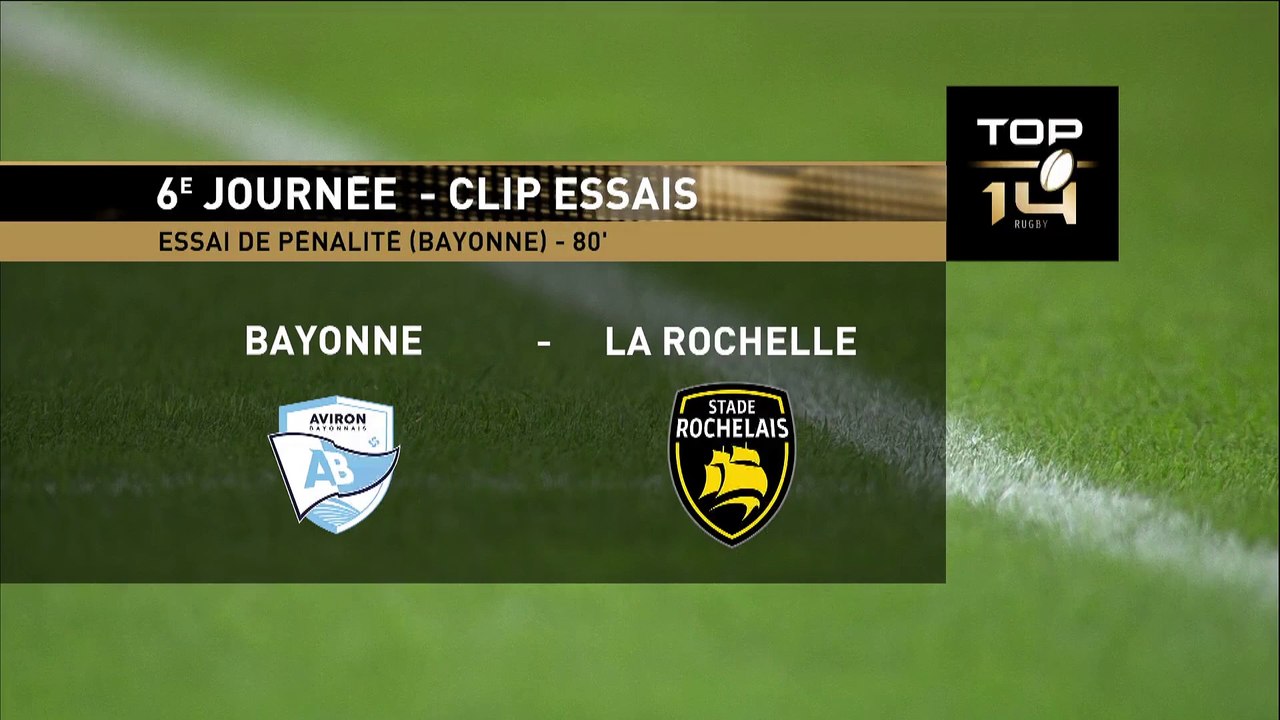 TOP 14 - Essai de pénalité (AB) - Aviron Bayonnais - Stade Rochelais