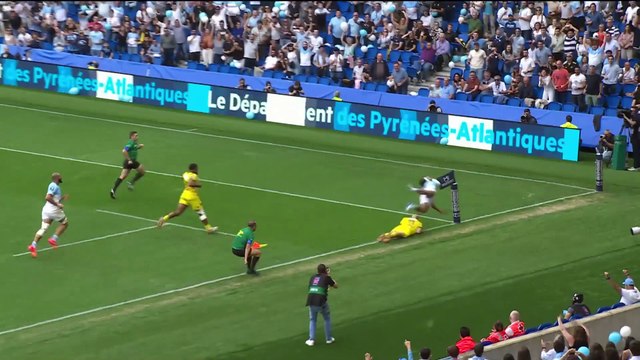 TOP 14 - Essai de Sireli MAQALA (AB) - Aviron Bayonnais - Stade Rochelais