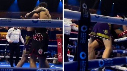 Ben Whittaker y Liam Cameron vuelan por encima de las cuerdas al más puro estilo de la lucha libre
