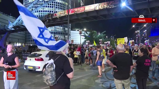 Tel Aviv’de esir takası için gösteri düzenlendi