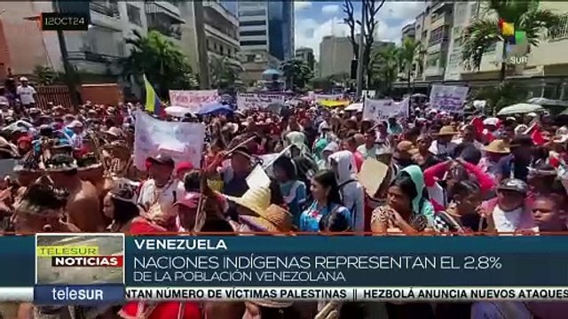 Ciudadanos marcharon en conmemoración al día de la resistencia indígena