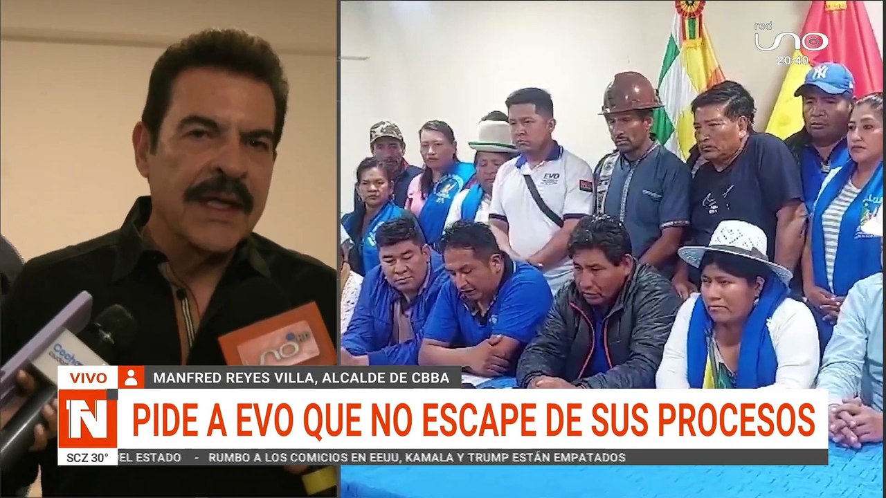 Alcalde de Cochabamba pide a Evo enfrentar sus delitos