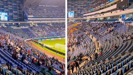México vs Valencia: Estadio casi vacío a minutos del inicio del partido