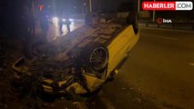Bursa'da Kontrolden Çıkan Otomobil Takla Attı: 4 Yaralı
