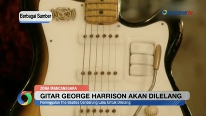 Gitar Legenda The Beatles George Harrison Siap Dilelang