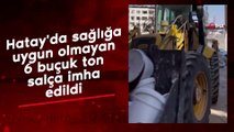 Hatay'da sağlığa uygun olmayan 6 buçuk ton salça imha edildi