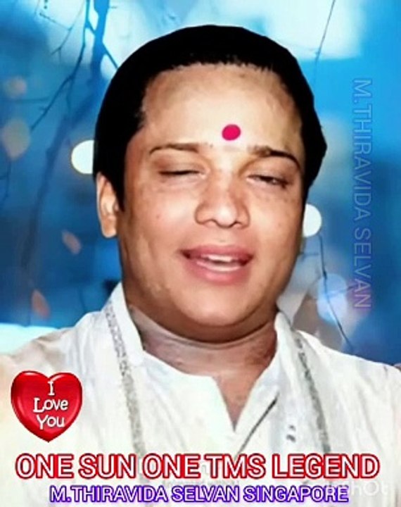 இன்று போல் என்றும் வாழ்க டி எம் எஸ் அய்யா நம்மை வாழ்த்துகிறார் M.THIRAVIDA SELVAN SINGAPORE TMS FANS.