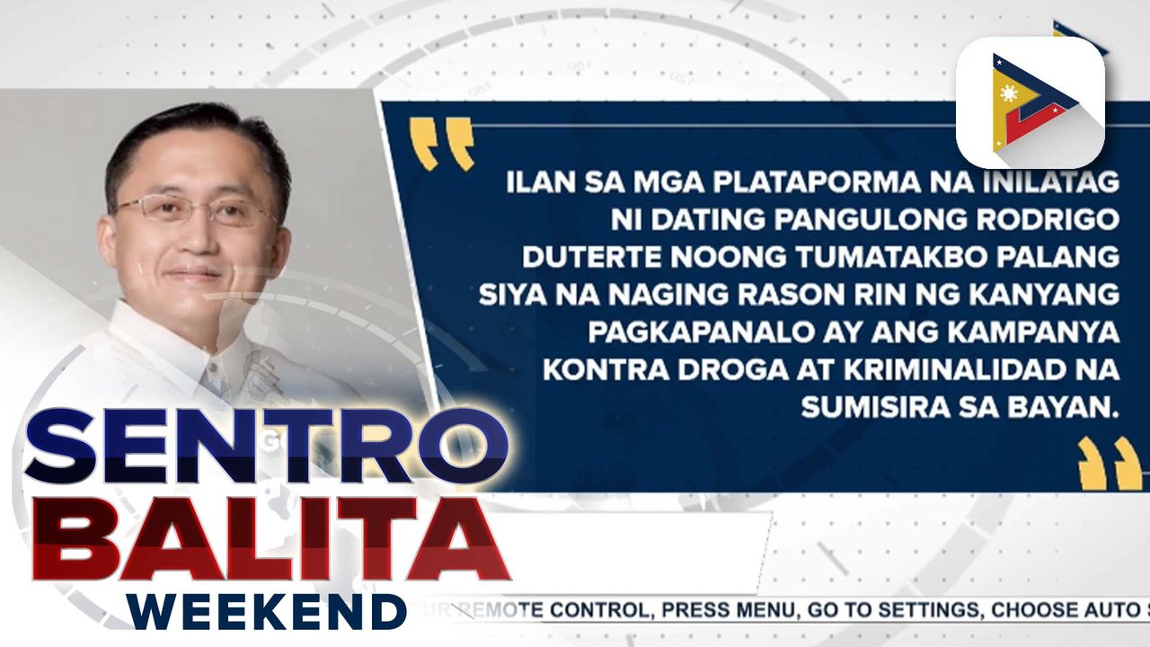 War on drugs ni ex-Pres. Rodrigo Duterte, idinepensa ni Sen. Bong Go