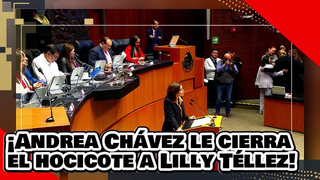 ¡VE! ¡Andrea Chávez le cierra el hocicote a la meretriz Lilly Téllez por atacar al Dr. de la fuente!