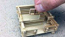 Building Mini Wooden House - DIY Mini Log Cabin