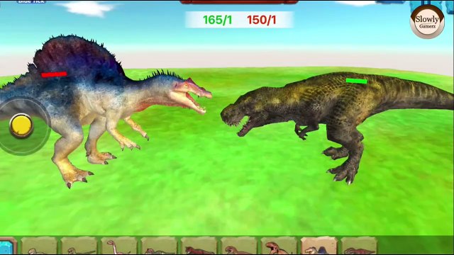 Dinosaur Fight | Dinosaur Beetle | T-rex VS Gorilla | King Kong VS Dinosaur | Slowly Gamerz