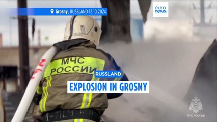 Download Video: Mysteriöse Explosion mit 4 Toten an einer Tankstelle in Tschetscheniens Hauptstadt Grosny