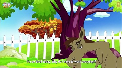 THE LAZY HORSE - Moral Story For Children _ T Series Kids Hut _ Best Learning Story _ English Story