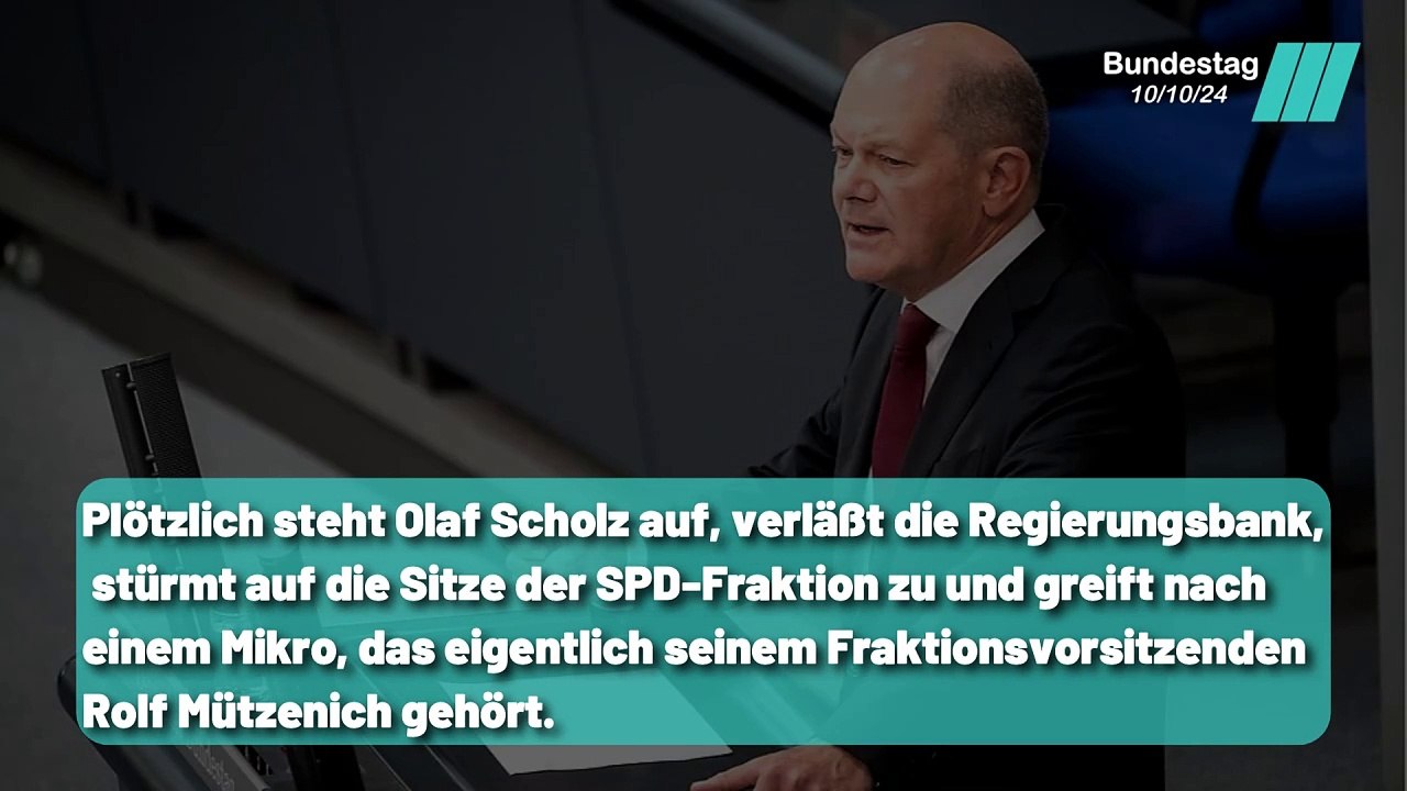 Olaf Scholz steht auf und kontert Merz bei den Waffenlieferungen
