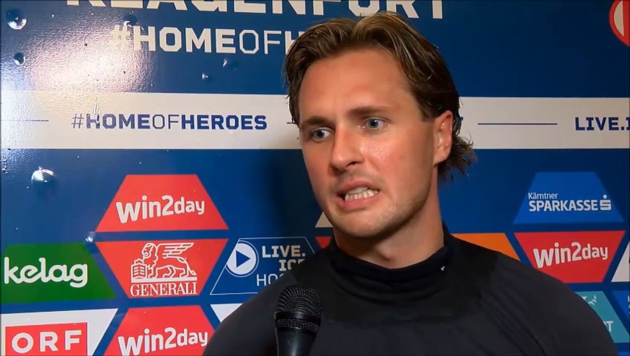 Mathias From (KAC) nach dem Sieg gegen die Pioneers