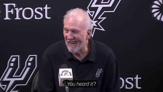 'Who said that? I didn't say that' - Popovich incorrectly corrects reporter