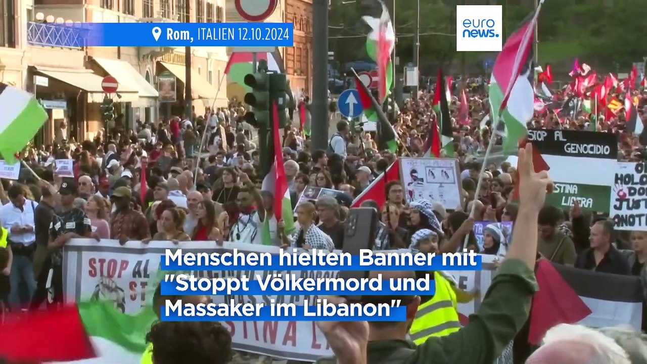 Tausende fordern in Rom und Lissabon Waffenstillstand in Gaza und Libanon