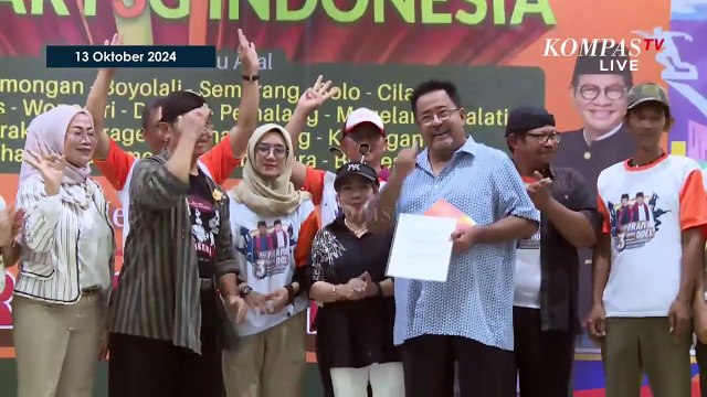 Cawagub Rano Karno Hadiri Deklarasi Kowarteg Indonesia Dukung Pram-Doel di Pilkada Jakarta 2024