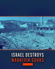 Israel Destroys Nabatieh Souks