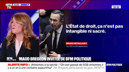 Maud Bregeon: "Bruno Retailleau ne va pas quand même pas devoir s'excuser d'avoir des idées"